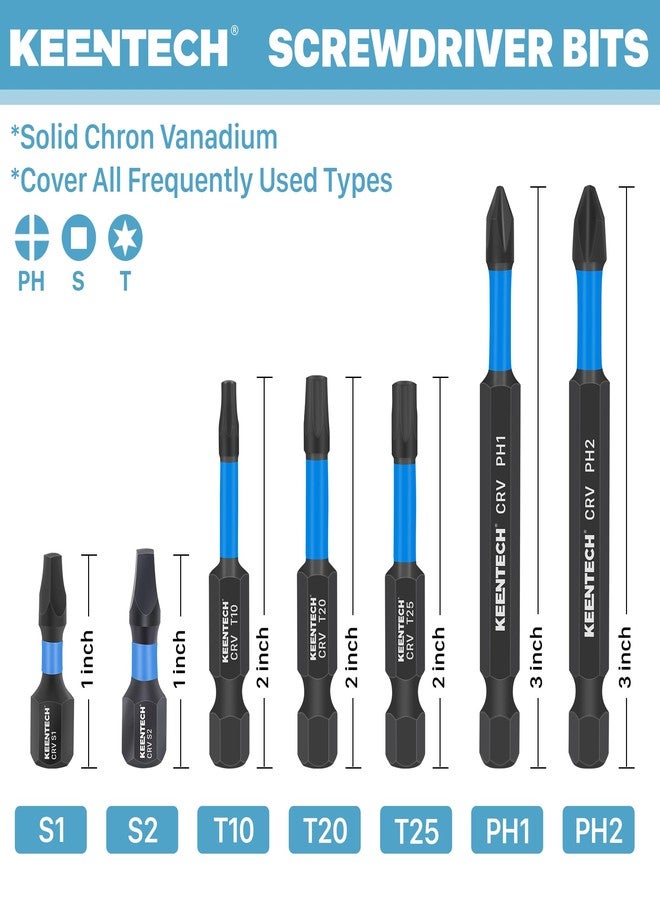 KEENTECH 22-piece Countersink Drill Bit Set, 1/4" Hex Shank Tapered Countersink Drill Bits with 4PCS Wood Plug Cutter, Adjustable Depth Counter Sink Drill Bit for Woodworking with A Sturdy Storage Box - Image 5