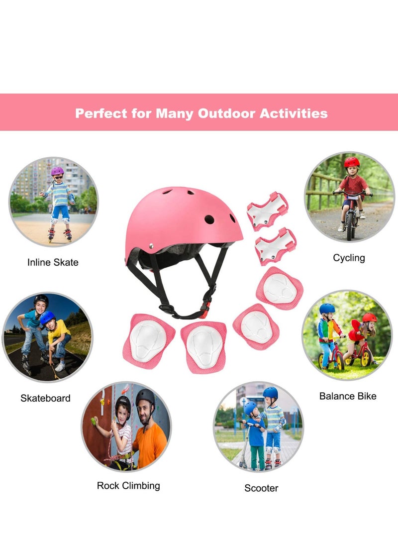 MIXDE Kids Bike Helmet Set，Adjustable Helmet for Ages 3-9 Kids Toddler Boys Girls Youth,Protective Gear with Elbow Knee Wrist Pads for Multi-Sports Skateboarding Bike Riding - Image 5
