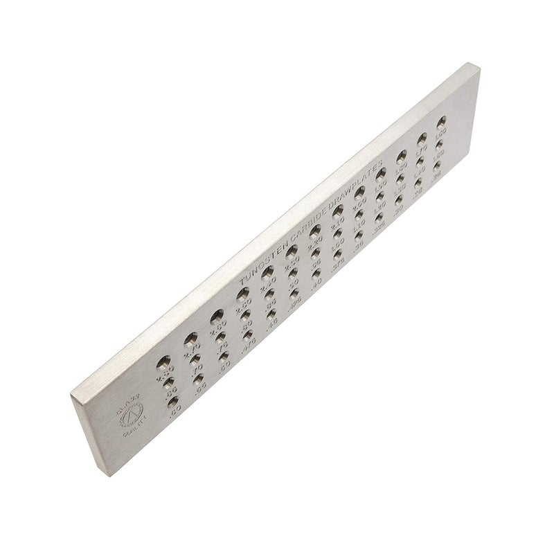 LUXURO LUXURO Tungsten Carbide 39 Hole Drawplate 026280mm Wire Drawplate for Jewelry Making Round Tungsten Carbioed Fineness Dies Set Gold Implement - Image 3
