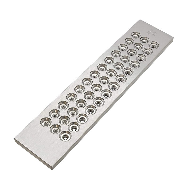 LUXURO LUXURO Tungsten Carbide 39 Hole Drawplate 026280mm Wire Drawplate for Jewelry Making Round Tungsten Carbioed Fineness Dies Set Gold Implement - Image 2