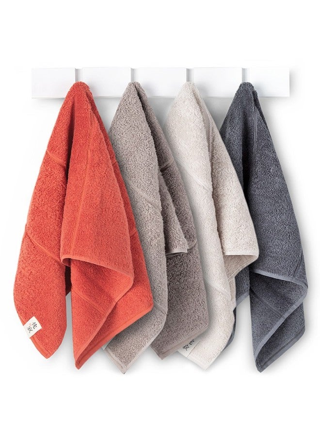 سانلي Sanli Pure Cotton Plain Good Quality Towels 4-pack قطن سنجيانغ طويل التيلة مناشف وجه معيار الدرجة أ - Image 1