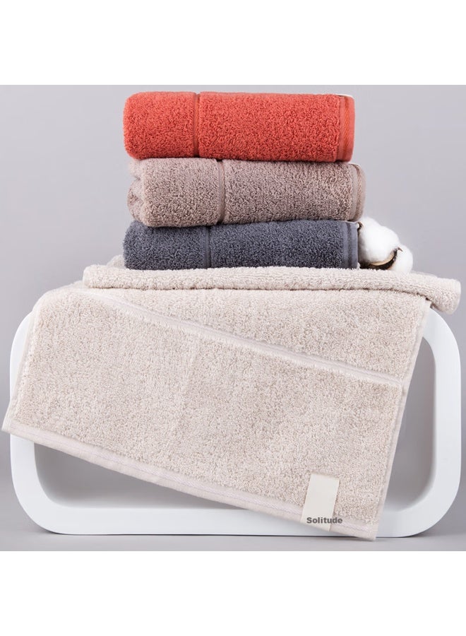 سانلي Sanli Pure Cotton Plain Good Quality Towels 4-pack قطن سنجيانغ طويل التيلة مناشف وجه معيار الدرجة أ - Image 4