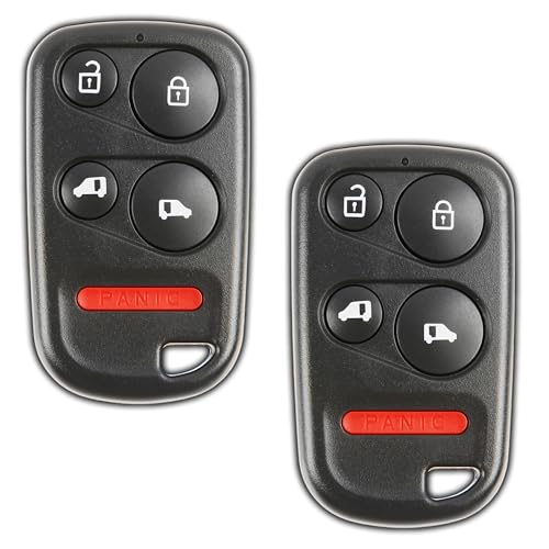KeylessOption 2X KeylessOption Key Fob Replacement for 2001 2002 2003 2004 Honda Odyssey Remote, 5-Button OUCG8D-440H-A, Self Programming - Image 1