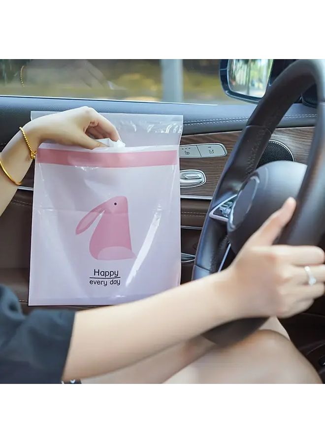 Purple Squirrel Disposable Car Trash Bags 15pcs Leak Proof Vomit Resistant Portable Sachets - Image 1