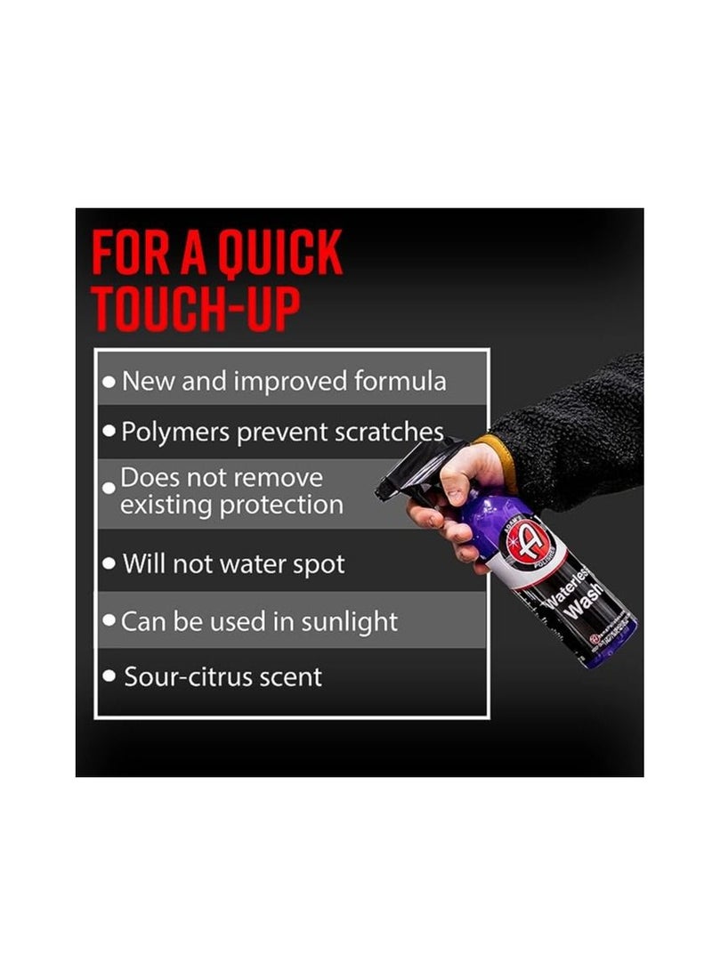 Adam's Polishes Adam's Waterless Car Wash 16oz - Car Cleaning Car Wash Spray for Car Detailing | Safe Ultra Slick Lubricating Formula for Car, Boat, Motorcycle, RV | No Garden Hose, Wash Soap, or Foam Cannon Needed.  - Image 2