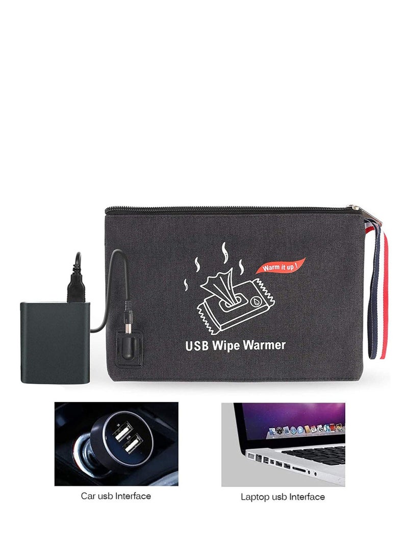 Y&D USB Baby Wipe Warmer 5V Portable Infant Wet Wipes Bag Container Box for Travel and On The Go Newborn Essentials Must Haves Stuff  - Image 4