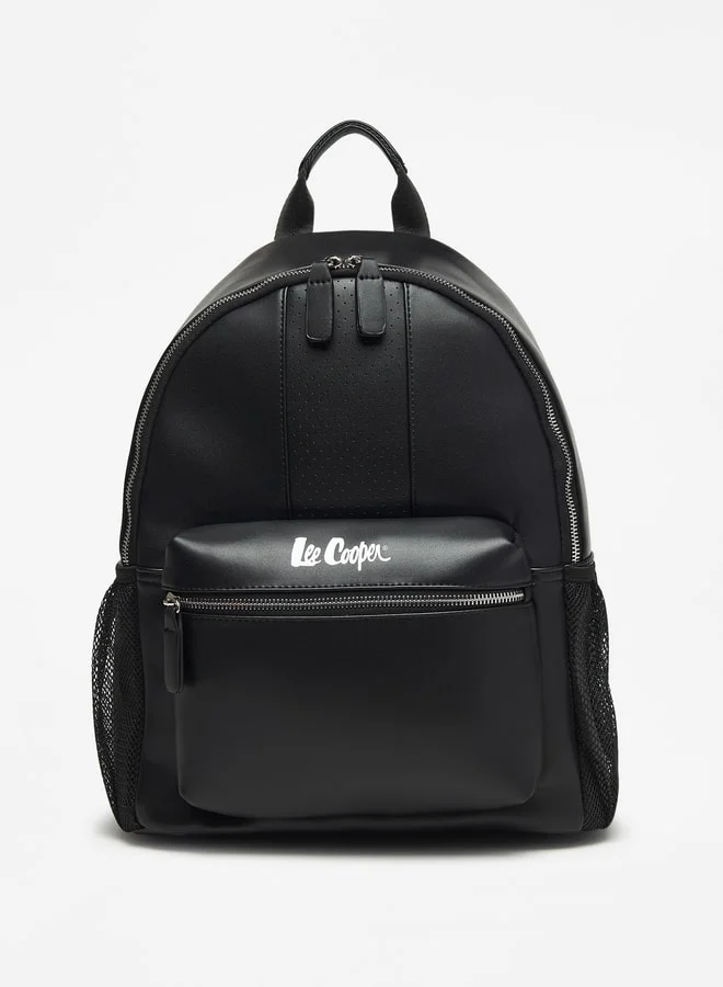 لي كوبر Perforated Backpack with Adjustable Shoulder Straps and Zip Closure