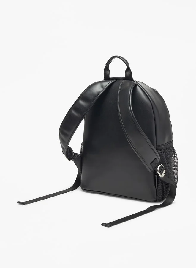 لي كوبر Perforated Backpack with Adjustable Shoulder Straps and Zip Closure