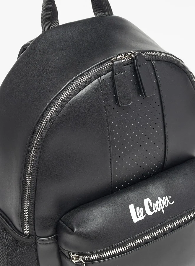 لي كوبر Perforated Backpack with Adjustable Shoulder Straps and Zip Closure