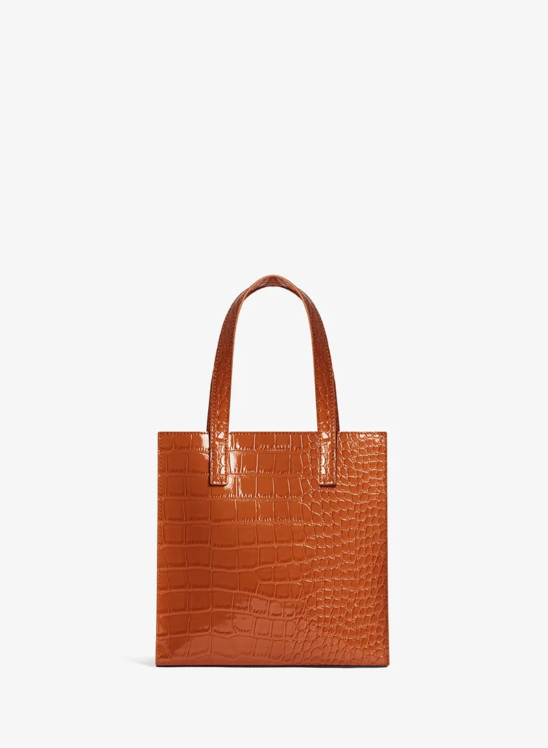 تيد بيكر حقيبة تسوق أيقونة صغيرة بتأثير التمساح