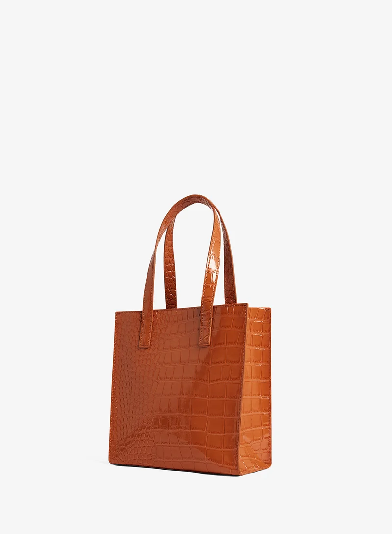 Ted Baker  WENONAA Croc Effect Small Icon shopper Bag for Women | Best Price UAE