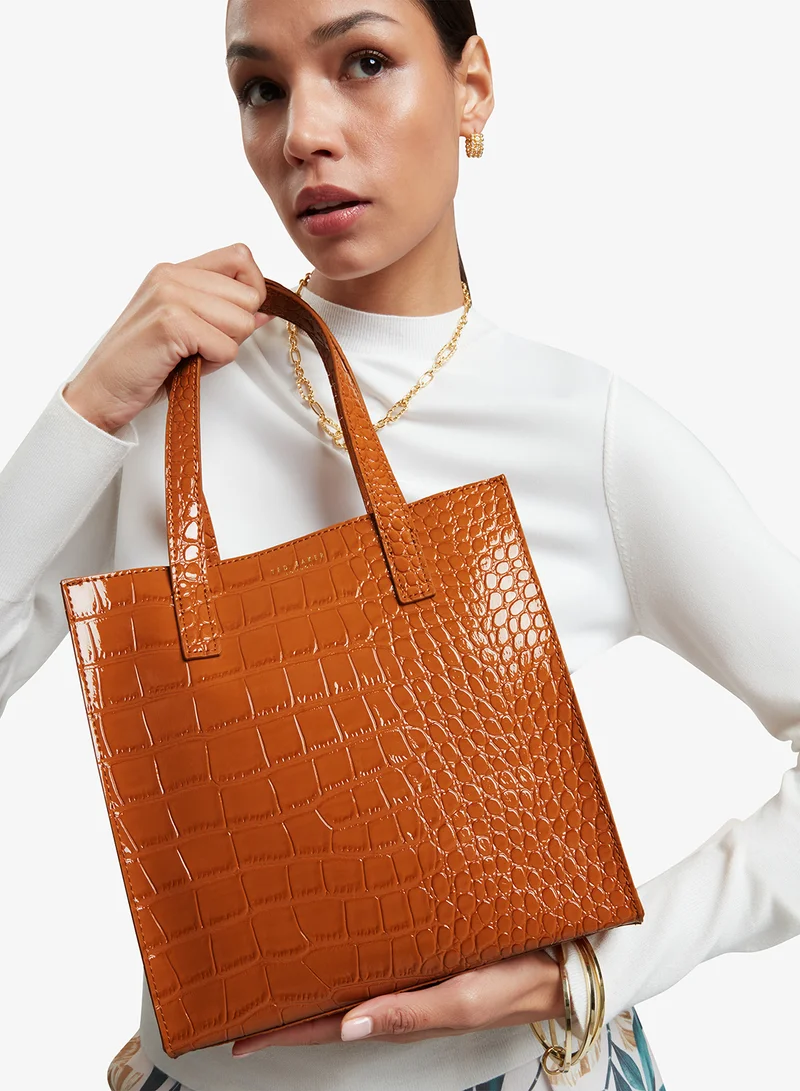 تيد بيكر حقيبة تسوق أيقونة صغيرة بتأثير التمساح