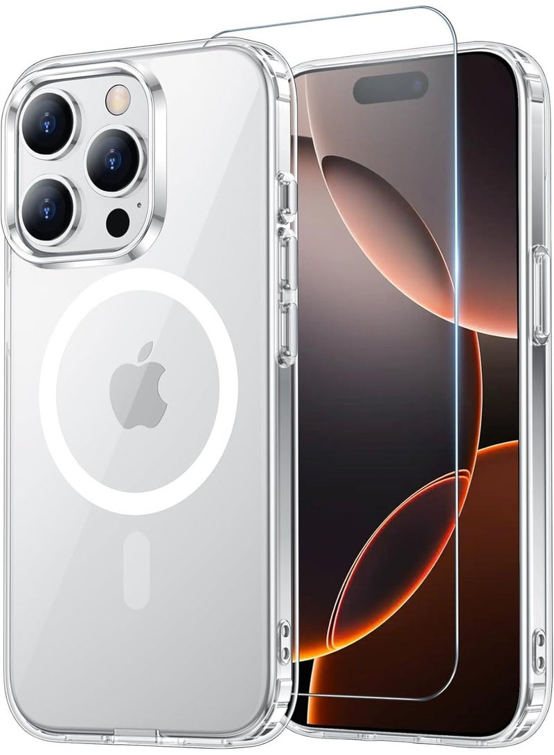 iPhone 16 Pro Max Case – MagSafe Compatible Clear Shockproof Cover by MagU – Transparent Protective Back Case with iCrystal Tech – Slim, Anti-Yellow, Drop-Resistant Phone Cover - Image 1