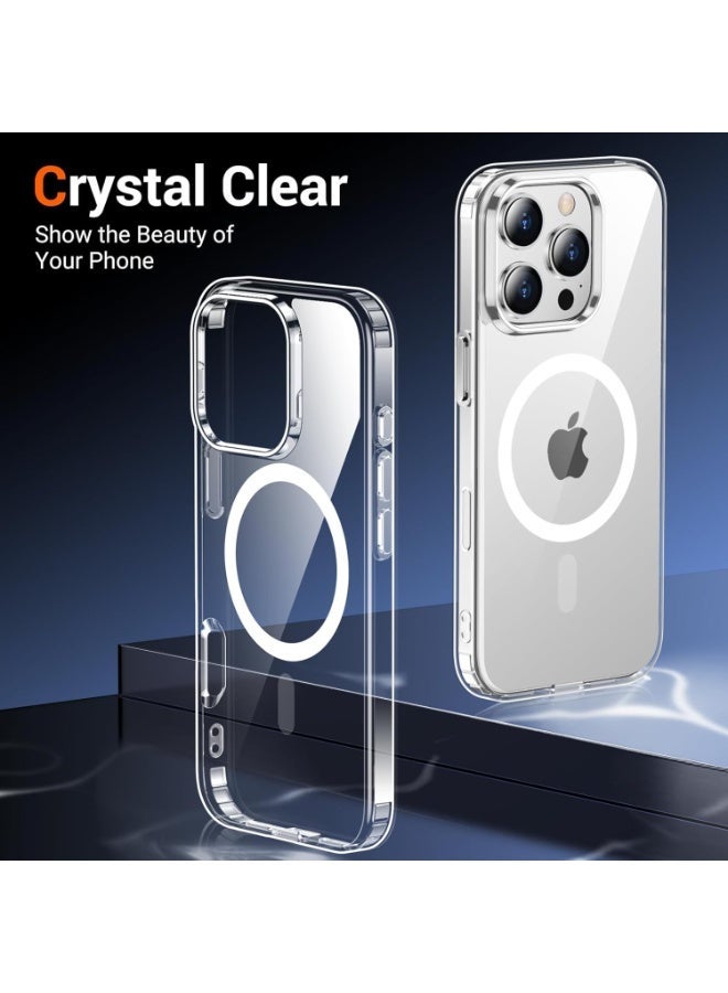 iPhone 16 Pro Max Case – MagSafe Compatible Clear Shockproof Cover by MagU – Transparent Protective Back Case with iCrystal Tech – Slim, Anti-Yellow, Drop-Resistant Phone Cover - Image 2