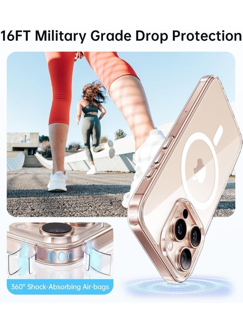 iPhone 16 Pro Max Case – MagSafe Compatible Clear Shockproof Cover by MagU – Transparent Protective Back Case with iCrystal Tech – Slim, Anti-Yellow, Drop-Resistant Phone Cover - Image 5