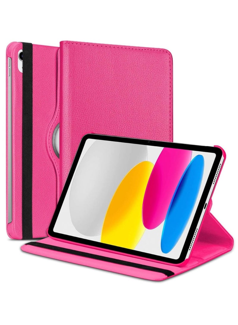 FOCUS Case for Ipad 10th Generation Case 2022 iPad 10.9 Inch 360 Rotating Portfolio Case Pink - Image 1