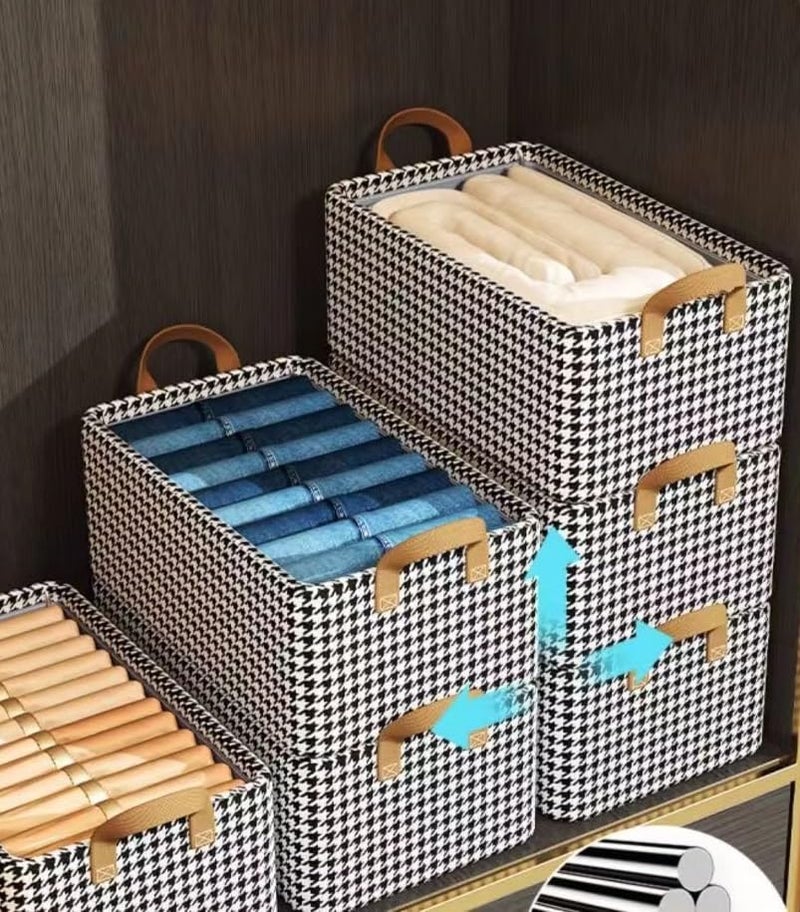KARTUNBOX KARTUNBOX Foldable Clothes Organizer Storage Box Storage Box for Wardrobe Saree Shirts and Blankets Cloth Storage Box 50 X 28 18 cm CLOTH STORAGE BOX 26L 50 28 18 CM - Image 3