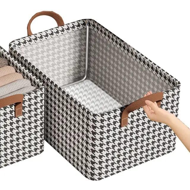 KARTUNBOX KARTUNBOX Foldable Clothes Organizer Storage Box Storage Box for Wardrobe Saree Shirts and Blankets Cloth Storage Box 50 X 28 18 cm CLOTH STORAGE BOX 26L 50 28 18 CM - Image 1