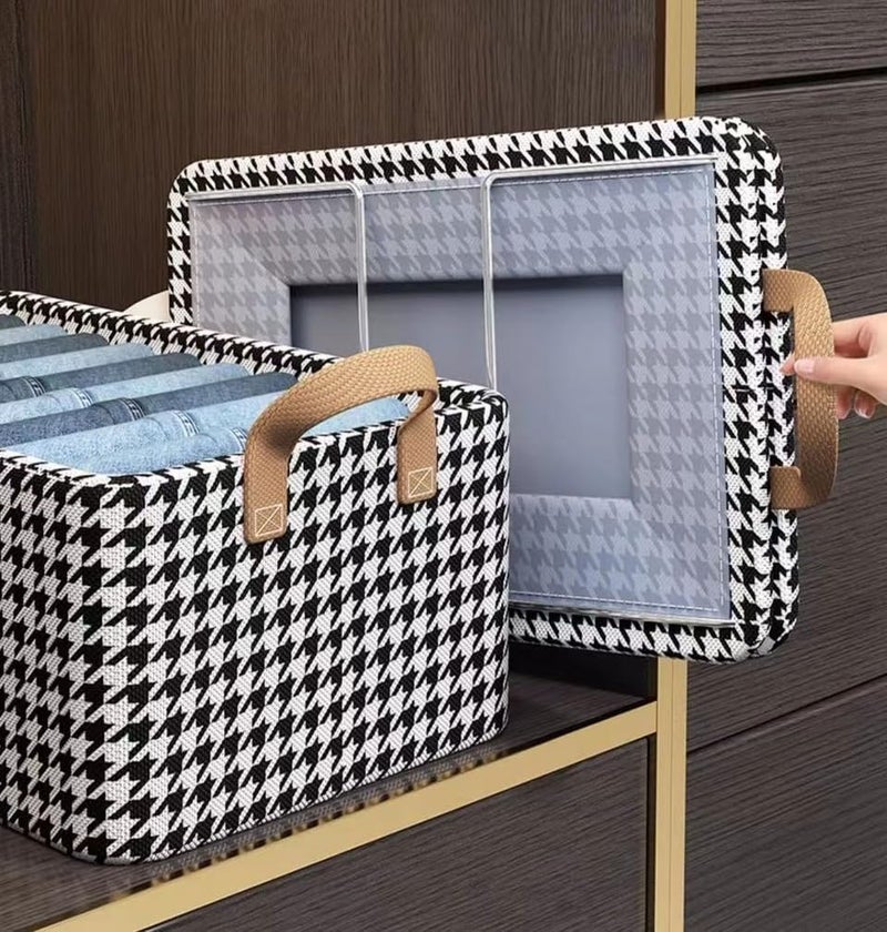 KARTUNBOX KARTUNBOX Foldable Clothes Organizer Storage Box Storage Box for Wardrobe Saree Shirts and Blankets Cloth Storage Box 50 X 28 18 cm CLOTH STORAGE BOX 26L 50 28 18 CM - Image 2