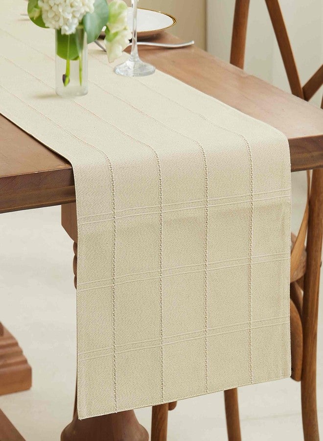 IZOD - Table Runner, Decorative Tabletop Essentials, Holiday Home Decor (Chadwick Lurex Collection, 14" x 72") - Image 1