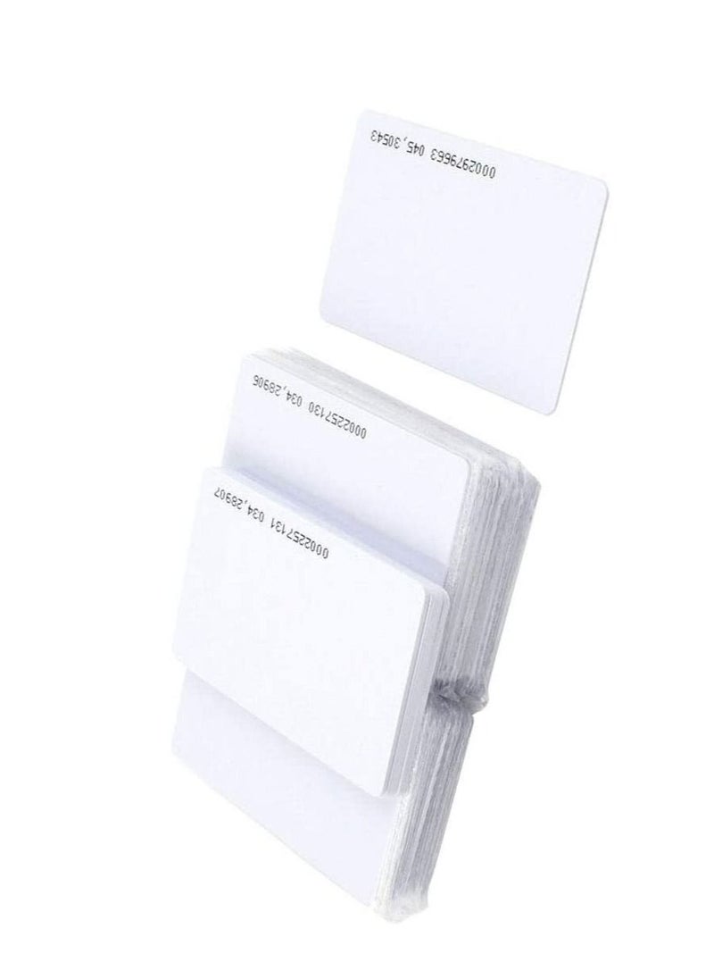 althiqahkey RFID 125khz clamshell ID Card TK4100 Number Printed Card Compatible with EM4100 Support ID Smart Card Entry Access Control System Key Card Membership Card Not for Copy 200 Pieces  - Image 1