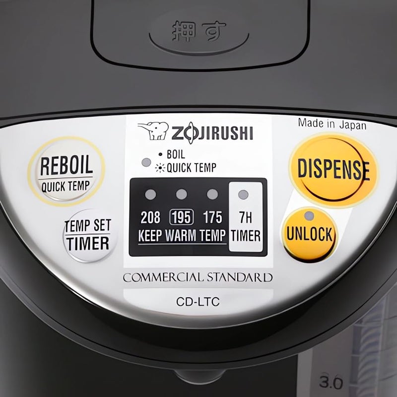 Zojirushi CD-LTC50 Commercial Water Boiler and Warmer (169 oz, Black) - Image 4
