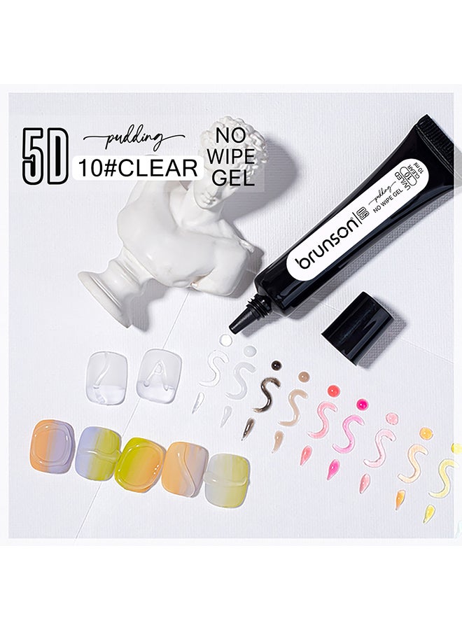 brunson 5D Solid Pudding Gel Nail Polish Candy Varnish Manicure Soak Off 10 ml, B5DG10 - Image 3