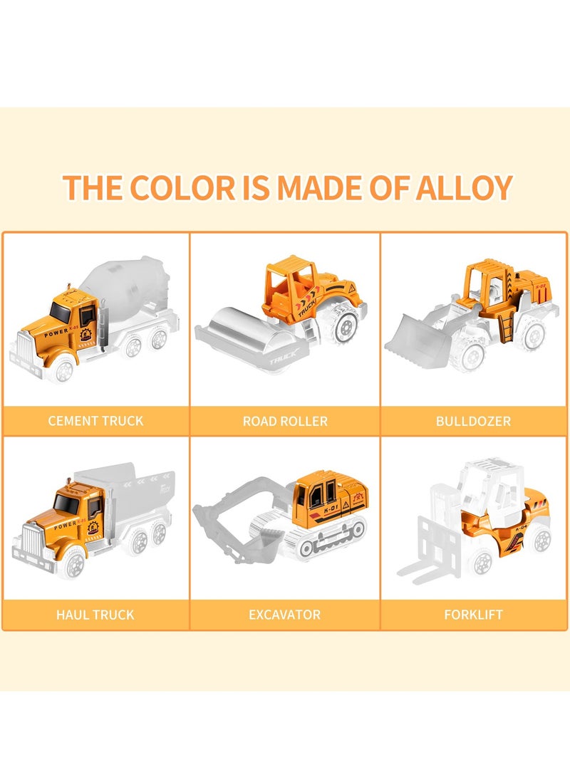 SOLARAE Toddler Toys for 3 4 5 6 Years Old Boys, Die-cast Construction Toys Car Carrier Vehicle Toy Set , Kids Toys Truck Alloy Metal Car Toys Set for Age 3-9 Toddlers Kids Boys & Girls - Image 4