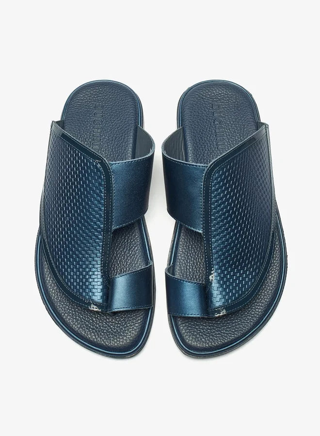 Duchini Men Textured Slip On Arabic Sandals