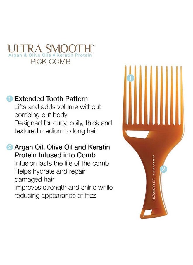 Cricket Ultra Smooth Hair Pick Comb For Curly Thick Medium To Long Hair Facial Hair  - Image 4