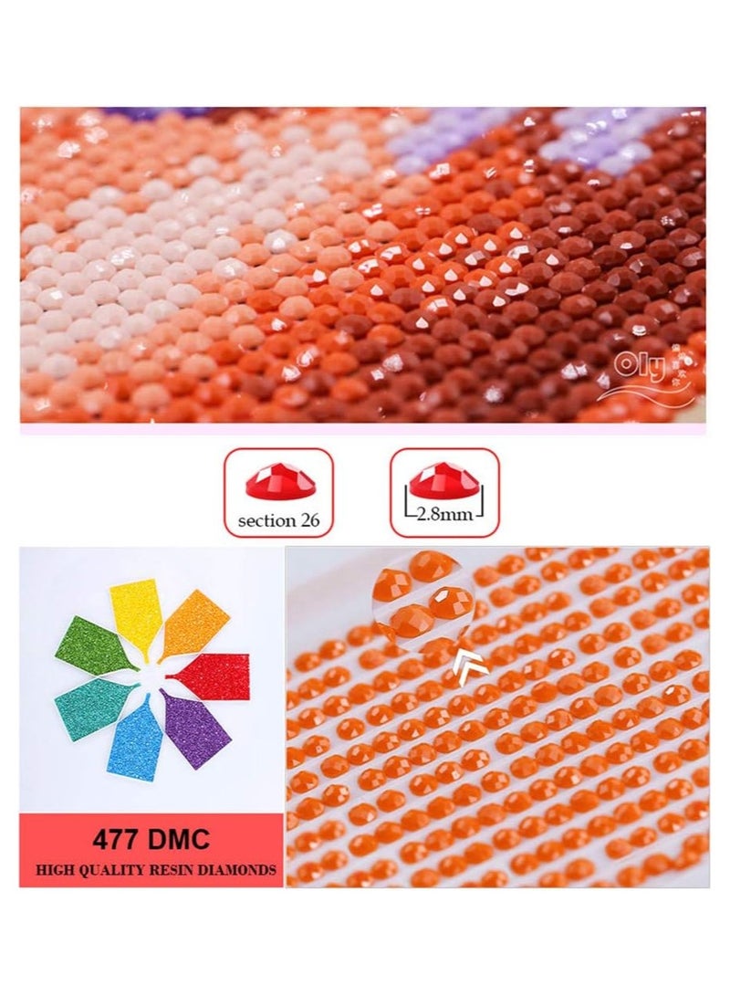 Cool Baby 5D Diamond Painting, DIY Full Rhinestones, Cross-Stitch Embroidery, Crafts, Artwork, Canvas, Wall Decoration, 12X16 inches, Stroll in The rain - Image 3