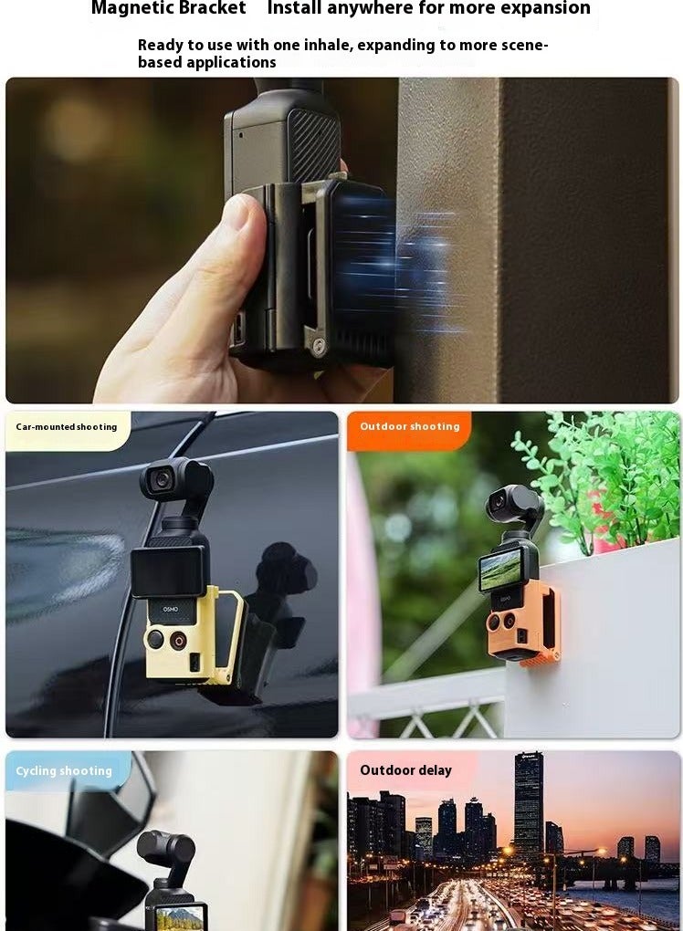 سني لايف Sunnylife DJI Osmo Pocket 3 قاعدة تثبيت مغناطيسية قابلة لتعديل الزاوية قاعدة سطح مكتب متعددة الوظائف (أزرق) - Image 5