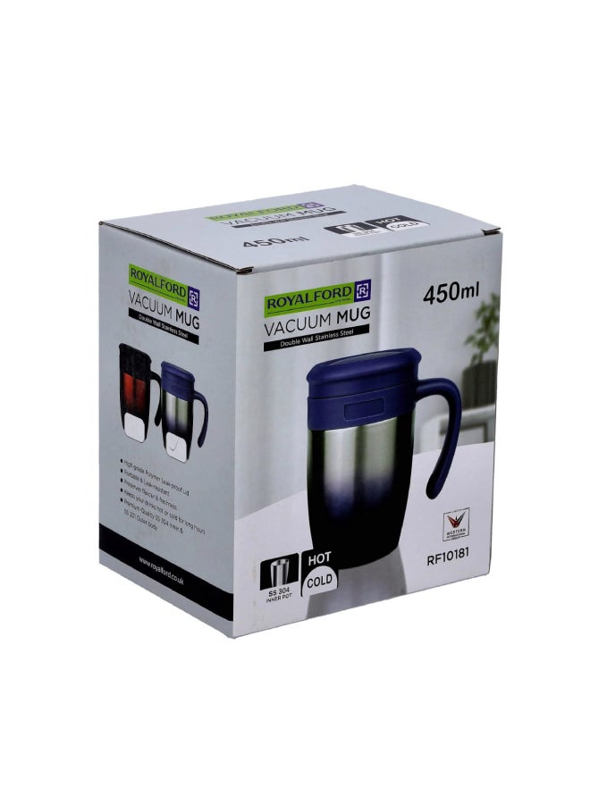 Royalford Double Wall Mug Assorted Colour 12.8x9.8x14.6cm - Image 2