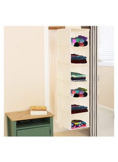 KITCHENOO 6-Tier Foldable Closet Organizer, Durable Collapsible Storage Organizer for Handbags, Shoes, Toys, Clothes, Home Supplies, Modern Organizer (138*25*28)  - Image 3