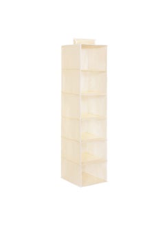 KITCHENOO 6-Tier Foldable Closet Organizer, Durable Collapsible Storage Organizer for Handbags, Shoes, Toys, Clothes, Home Supplies, Modern Organizer (138*25*28)  - Image 5