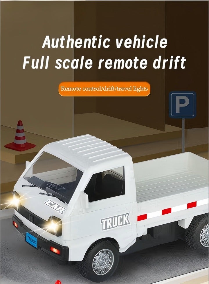 DUNISO Remote control truck, mini freight truck model, RC truck, electric drift toy car, USB power supply, with battery and charger, suitable for children over three years old - Image 2