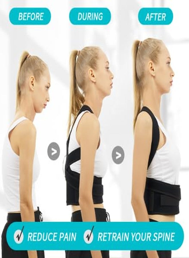 حزام DSFIT لتصحيح وضعية الجسم للرجال والنساء | دعامة ظهر قابلة للتعديل بمقاس واحد لتخفيف آلام أعلى وأسفل الظهر | دعامة للعمود الفقري للجنسين مصنوعة من النيوبرين المسامي | مثالي للاستخدام في المكتب، والنادي الرياضي، والمنزل - Image 5