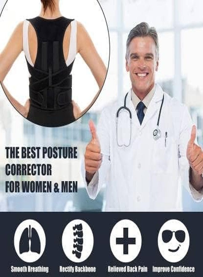 حزام DSFIT لتصحيح وضعية الجسم للرجال والنساء | دعامة ظهر قابلة للتعديل بمقاس واحد لتخفيف آلام أعلى وأسفل الظهر | دعامة للعمود الفقري للجنسين مصنوعة من النيوبرين المسامي | مثالي للاستخدام في المكتب، والنادي الرياضي، والمنزل - Image 3