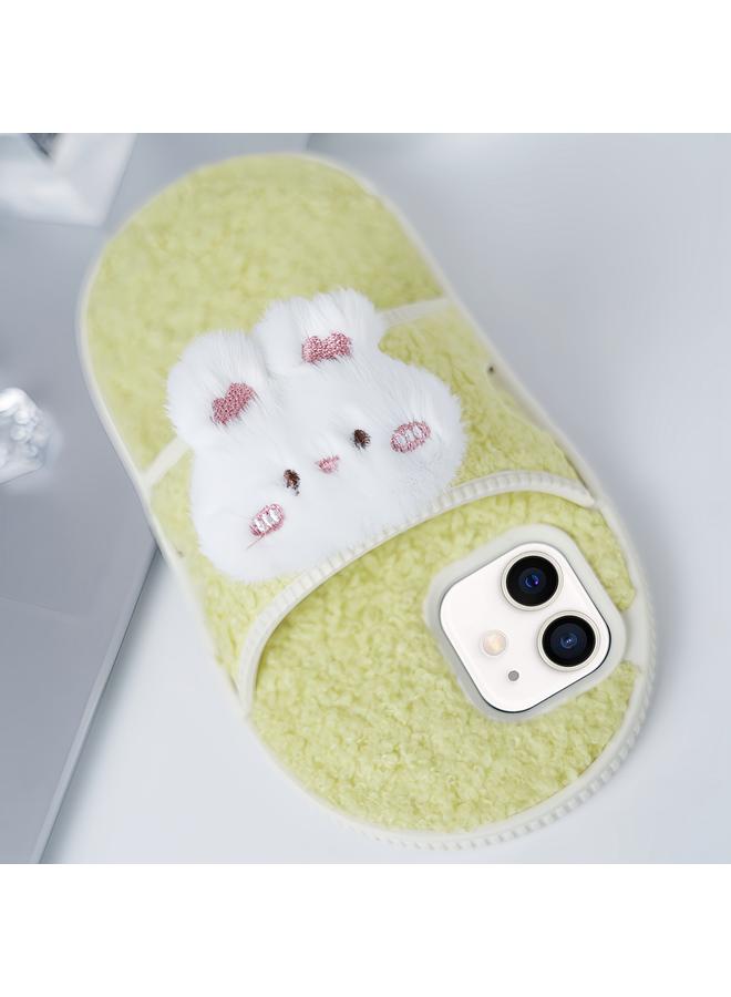 Zaboon Case For iPhone 12 / 12 Pro Creative Plush Doll Slipper Design TPU Phone Case - Image 1