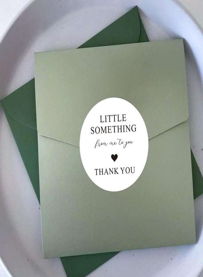 G2PLUS Thank You Gift Stickers, 60PCS Little Something from Me to You Thank You Stickers, 2in Round Thank You Envelope Seal Sticker, Elegant Gratitude Label Sticker for Gift Wrapping, Party Favors - Image 5