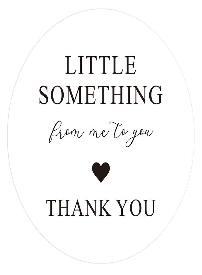 G2PLUS Thank You Gift Stickers, 60PCS Little Something from Me to You Thank You Stickers, 2in Round Thank You Envelope Seal Sticker, Elegant Gratitude Label Sticker for Gift Wrapping, Party Favors - Image 1