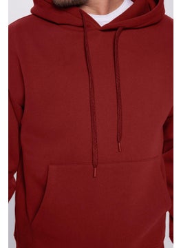 Unisex Oversize Wide Cut Cotton Soft Textured Fleece Lined Basic Claret Red Hooded Sweatshirt - pzsku/ZD997CFCF103358A1564DZ/45/_/1731183009/16ecacd0-d5c5-4f38-9e6f-784de50fd304