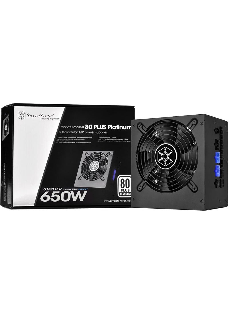 SilverStone SilverStone Technology Platinum Certified Single 12V Rail ATX Power Supply PSST65FPT  - Image 1