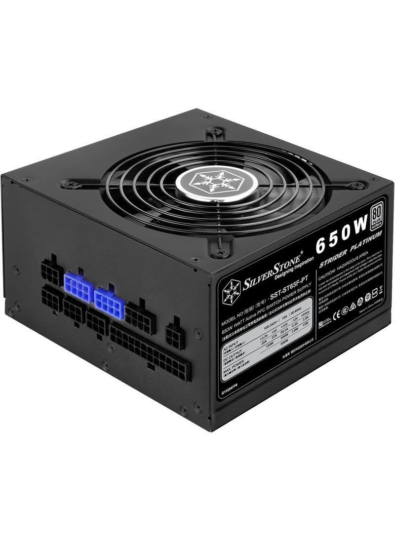 SilverStone SilverStone Technology Platinum Certified Single 12V Rail ATX Power Supply PSST65FPT  - Image 2