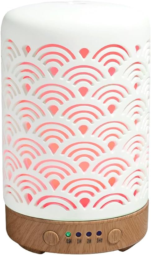 BAIESHIJI Upgraded Essential Oil Diffuser, 100ML Aromatherapy Diffuser Cool Mist with Waterless Auto Shut-Off for Home, Hotel, Office 