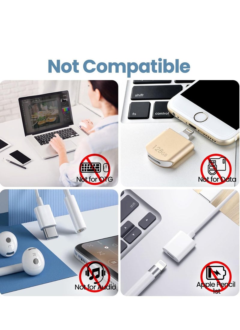 SYOSI - 2 Pcs USB C to Lightning Adapter with 30W PD Support Fast Charging Notebook 65W charging USB C Adapter Female to Lightning  Male USB Type C Converter Fit Compatible with iPhone 15 Pro iPad Series - Image 1