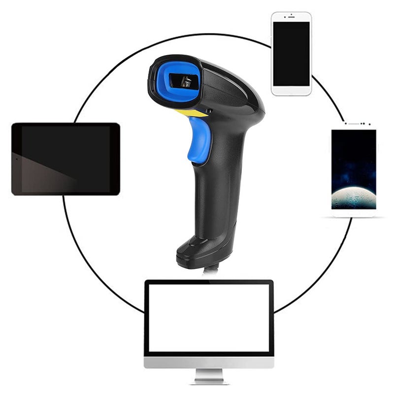 ماسح الباركود السلكي المريح IP54 ABS عالي السرعة النمط الشائع - Image 3