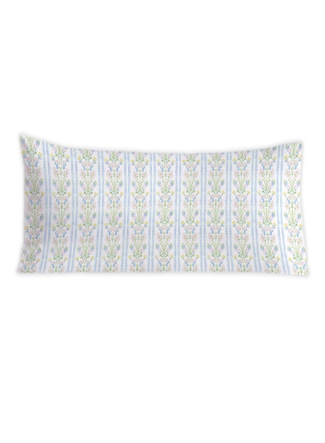 PIUD Coquette Preppy Floral 20x54 Body Pillow Cover, Girly Room Decor Aesthetic, Coquette Room Decor, Pastel Flower Grandmillenial Decorative Long Body Pillow Cases for Bed Couch - Image 1