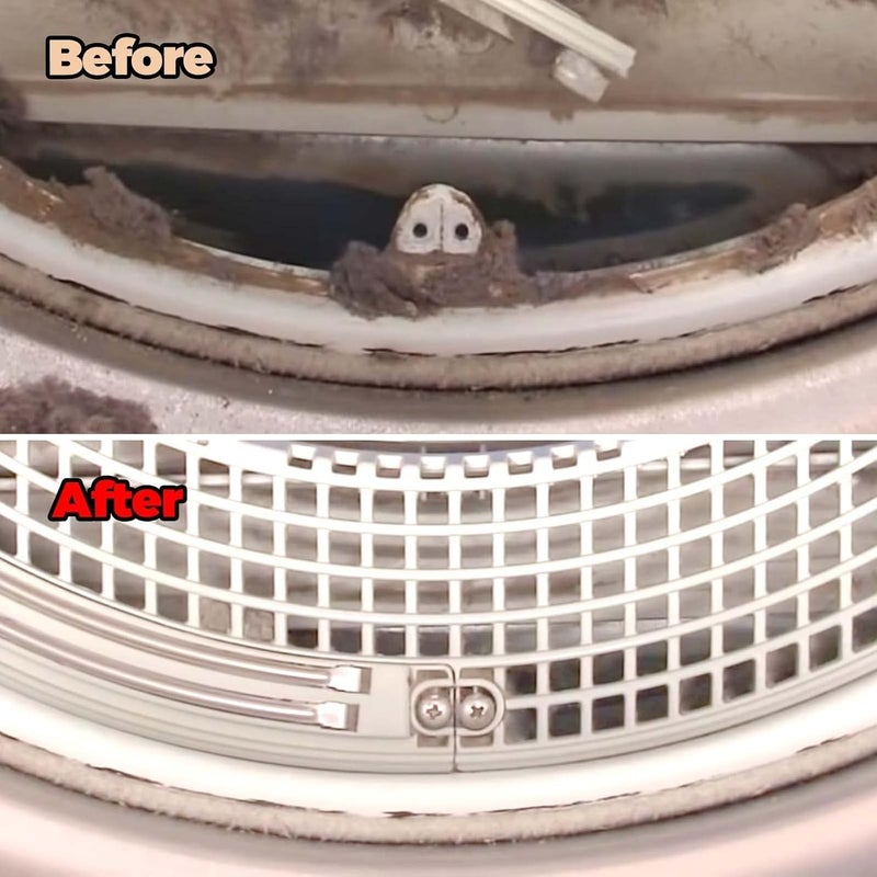Low dust buildup 2 Pack Dryer Vent Cleaner Kit Clothes Dryer Lint Brush Vent Trap Cleaner Home Essentials Long Flexible Vacuum Brush Simple upgraded construction - Image 5
