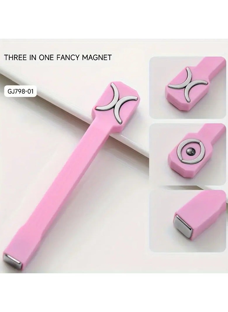 Rozino 3-in-1 Nail Art Magnet Stick, Cat Eye Effect Magnetic Wand for 3D Eye Patterns, Professional Grade Manicure Tool for DIY Decoration, Strong Magnet Rod for Salon-Quality Nails - Unscented Accessory, 1pc - Image 3